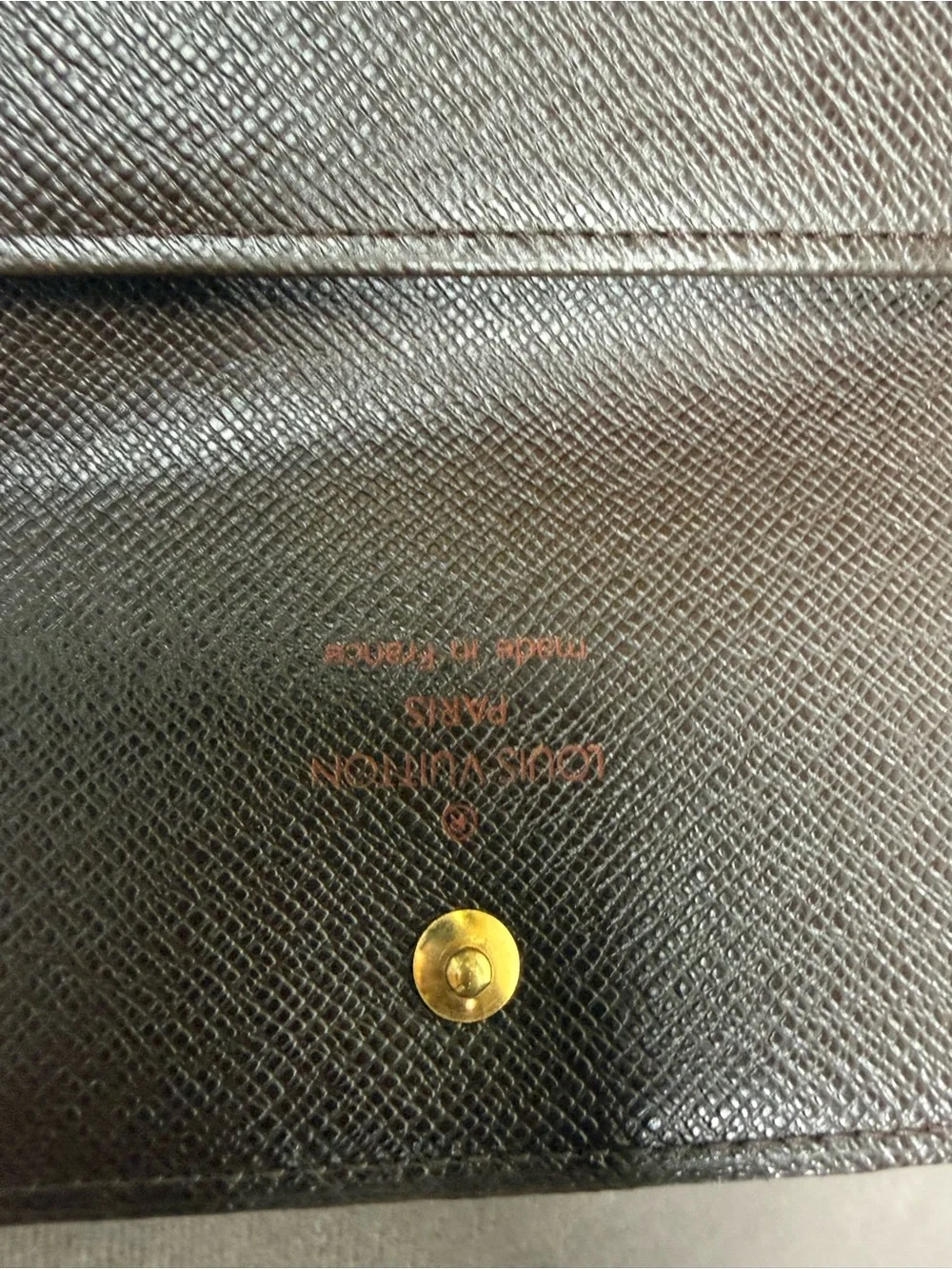 Louis Vuitton Victorine compact, envelope Wallet classic brown Damier Ebene